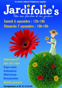 Les Jardifolie's 5ème édition. Du 6 au 7 septembre 2014 à Aubevoye. Eure.  12H00
